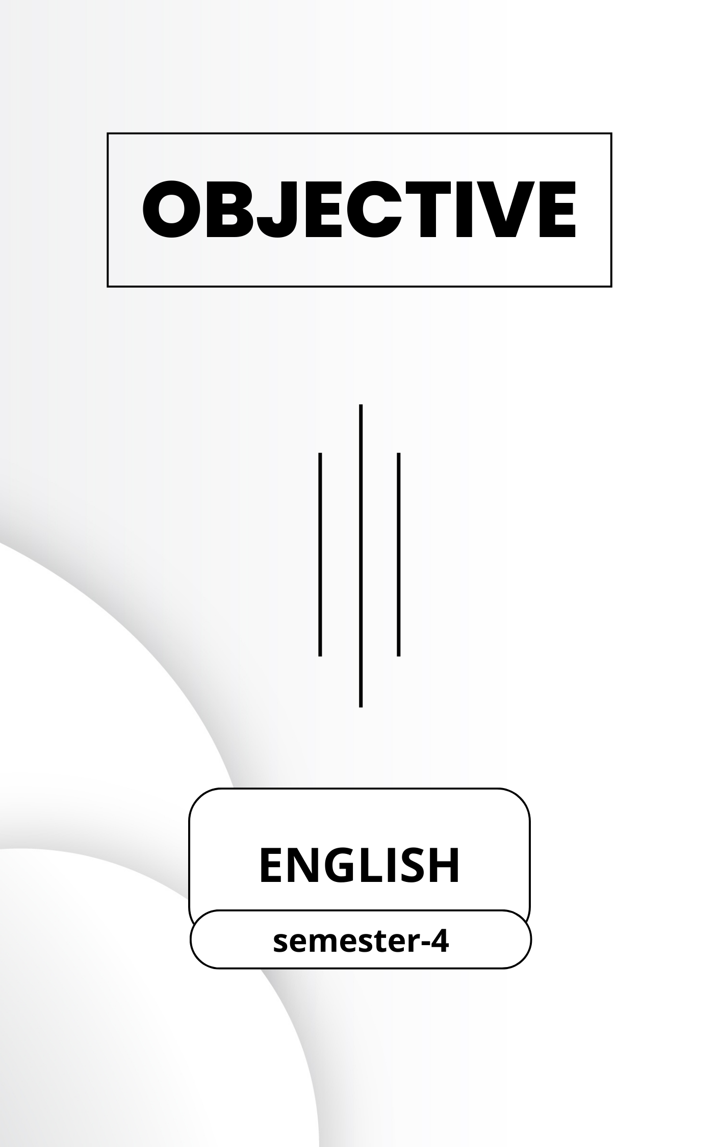 English objective